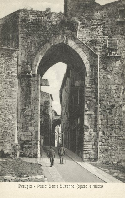 Perugia, Porta Santa Susanna door Italian Photographer